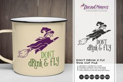 Don't Drink and Fly | Witch SVG | Halloween Witch SVG Cut Fi Product Image 1