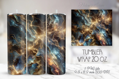 Cosmic night sky tumbler 20oz wrap sublimation design png Product Image 1
