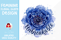 Feminine Floral Design Watercolor Flower Illustration Product Image 1