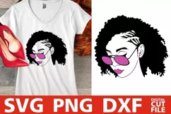 Woman with glasses svg, Braid Black Girl Hairstyles, African Product Image 1