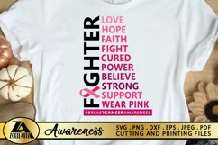Breast Cancer SVG PNG EPS DXF Awareness SVG Pink Ribbon SVG Product Image 1