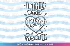 Valentines-little dude big heart svg Product Image 2
