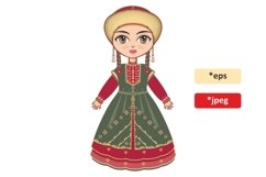 Bashkir girl in national costume Product Image 1
