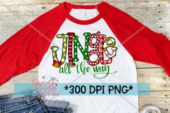 Jingle All The Way PNG for Sublimation | Christmas Product Image 4