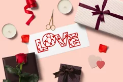 Love SVG Cut File, Valentine SVG, Love sign with hearts SVG Product Image 4