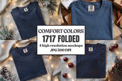 Comfort Colors 1717 Christmas Folded T-Shirt Mockup Product Image 1