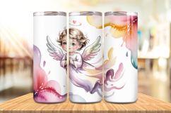 Valentine’s Day Tiny Fairy Love Tumbler Wrap PNG Big Bundle Product Image 8