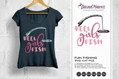 Fishing SVG - Reel Girls Fish SVG Product Image 1