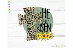 He Is Risen Png, Easter Sublimation Png, Christian Png Product Image 1