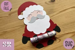 Santa Money card | Paper cutting | Money card SVG Product Image 5