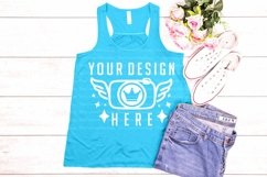 Bella Canvas Group Mockup, Family Bella Canvas Kelly-Wh Product Image 1