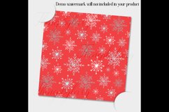 12 Seamless Snowflake Winter Holiday Christmas Digital Paper Product Image 6