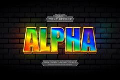 Editable text effect, Alpha text Product Image 1