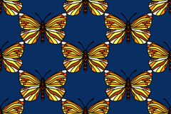 Botanical butterflies seamless pattern vector illustration Product Image 1