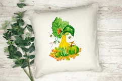 Watercolor clipart autumn.Pumpkin sublimation. PNG JPG Product Image 4