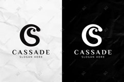 DIY Monogram Logo, Letter CS SC C S Editable Logo SVG Product Image 2