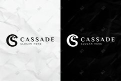 DIY Monogram Logo, Letter CS SC C S Editable Logo SVG Product Image 3