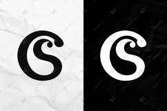DIY Monogram Logo, Letter CS SC C S Editable Logo SVG Product Image 4