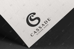 DIY Monogram Logo, Letter CS SC C S Editable Logo SVG Product Image 6