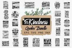 Kindness Quotes Bundle Wisdom Quotes Craft SVG Lettering PNG Product Image 1