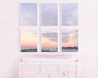 Girl&#039;s Room Nursery A4 White Frame Digital Pink Mockup/M207 Product Image 6