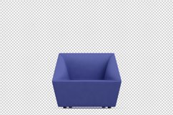 Isometric Arm Chair 3D isolated render Product Image 1