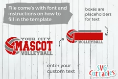 Volleyball SVG | Volleyball Template 0031 | Shirt Design Product Image 4