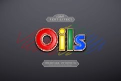 Editable text effect, Oils text Product Image 1