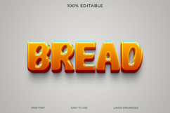 Bold 3D Text Effect with Glossy Orange Finish Product Image 1