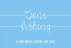 Gone Fishing - a fishing line font - Free Font Of The Week Product Image 5