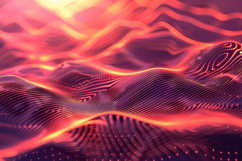Vibrant Abstract Waves with Glowing Colors Background Product Image 1