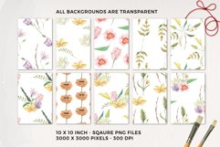 Spring Foliage Florals Pretty Watercolor Seamless Patterns Product Image 6