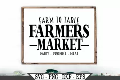 Farm To Table Farmers Market SVG Product Image 1
