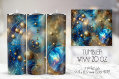 Cosmic night sky tumbler 20oz wrap sublimation design png Product Image 1