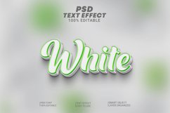 White 3d Editable Text Effect Style Product Image 1