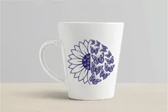 Sunflower Butterfly SVG PNG EPS DXF Flower SVG Sunflower SVG Product Image 8