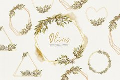 Frame Olive Botanical leaves, Olive Branch watercolor Product Image 4