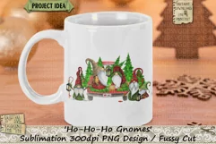 Ho-Ho-Ho | Gnomes | Christmas | Red Truck | Sublimation Product Image 2