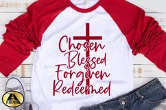 Christian SVG PNG EPS DXF Chosen SVG Blessed SVG Cut Files Product Image 5