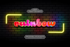 Editable text effect, Rainbow text Product Image 1