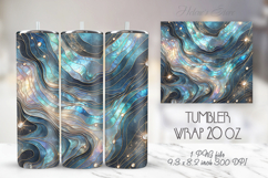 Cosmic night sky tumbler 20oz wrap sublimation design png Product Image 1