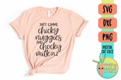 Funny Shirt SVG, Chicky Nuggies and Chocky Milk SVG Product Image 3