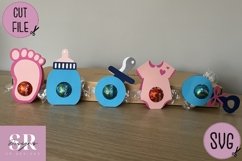 Baby shower choc holder bundle | Paper cutting |baby shower Product Image 2