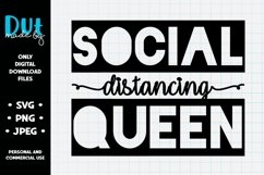 Social Distancing Queen SVG Product Image 1