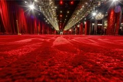 Glamorous red carpet event venue with sparkling lights Product Image 1