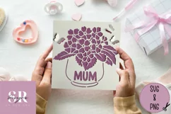 3D Floral Mum card | Paper cutting | Mother’s Day card SVG. Product Image 2