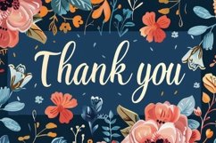 Thank you Gratitude Appreciation Background Wallpaper Product Image 1