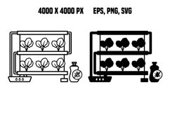 Hydroponic System Icons Product Image 1