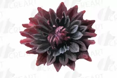 Watercolor bridal flowers on summer berry colors clip art Product Image 10