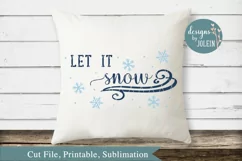 Let it snow SVG, png, eps, sublimation, printable Product Image 2